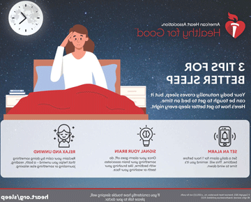 3 Tips for Better Sleep Infographic